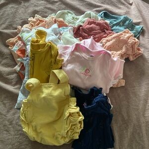 20 piece Bundle Newborn Girl Summer Lot Size 0-3m